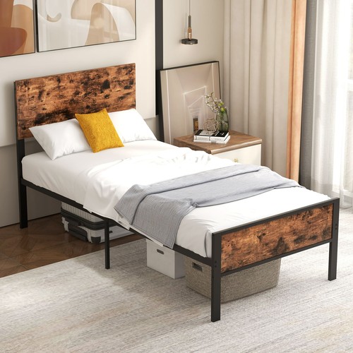 Single size platform bed - platform, metal