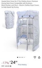 3 Tier Heated Clothes Airer