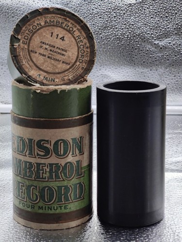 Edison amberol cylinder record - edison,