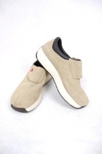 Slip shoes beige suede wrap - beige,