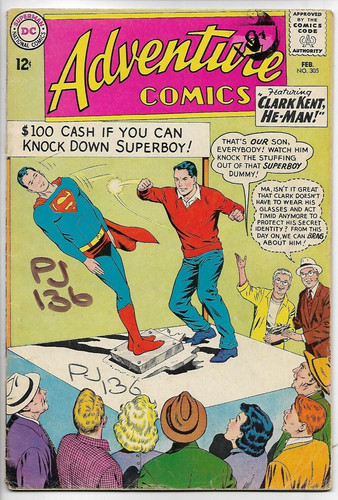 Adventure comics 305 back - -,