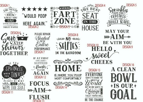Toilet quotes funny - , stickers