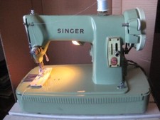 Vintage mint green singer 185k - vintage,