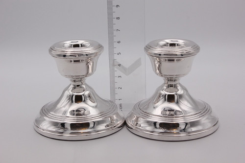 Sterling silver candlesticks - sterling,