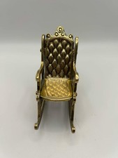 Vintage Brass Rocking Chair