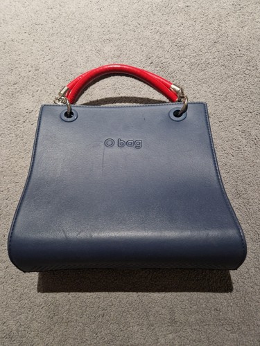 Bag navy blue tote red - navy,
