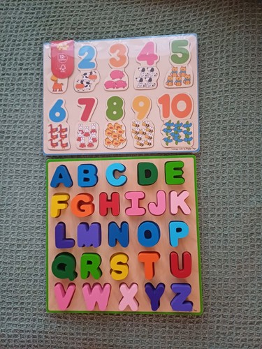 Bigjigs wooden abc and numbers - and,