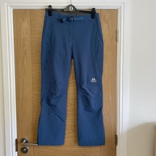 Mountain Equipment Womens Blue Chamois Pant Walking Trousers Size UK 10 Short