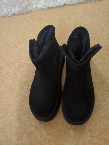 Black faux suede - faux,