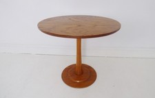 STUNNING VINTAGE BEECH & ELM TULIP SIDE TABLE - 1960's