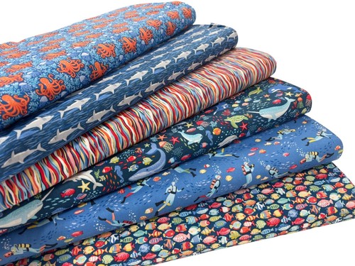 Deep blue sea - deep, quilting