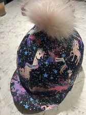 Sparkly Unicorn Hat Silk with Champion Riding Hat