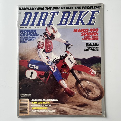 Dirt bike magazine feb 1983 - bike,