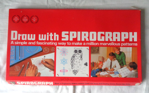 Vintage draw with - draw, spirograph