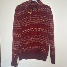 Lyle & Scott Jumper sz L red