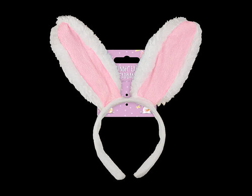 Easter white pink bunny - pink, ears