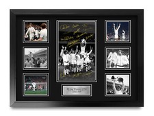 Leeds United Signed Large A2 Framed FA Cup Winners 1972 Printed Autograph Gift