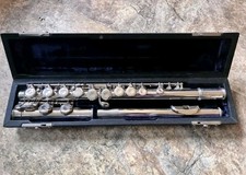 Flute silver plated sapphire