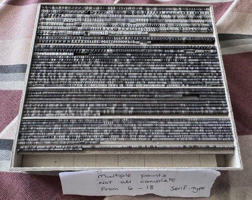 Metal letterpress multiple - metal,