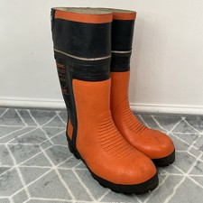 Stihl Special Forestry Boots 8772 Protection Rubber Boots Orange Class 3 Size 8