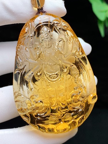Natural warm golden citrine - warm,