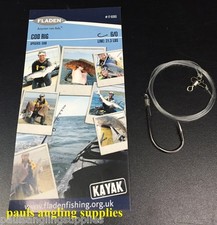 Fladen Kayak Sea Fishing Ready Made Rig  COD RIGS  for Boat , Pier 