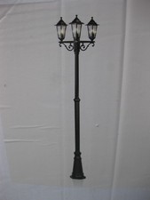 3 Head Aluminium Street Lamp Black ~ Argos Elega ~ Outdoor Victorian Style Light