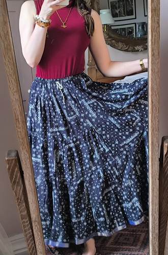 Vintage cotton indian maxi - vintage,