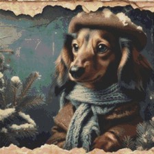 Dachshund Puppy Dog  Vintage