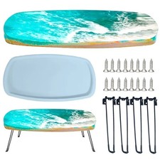 63cm Large Oval Silicone Mold for Epoxy Resin River Table DIY Tray Mould