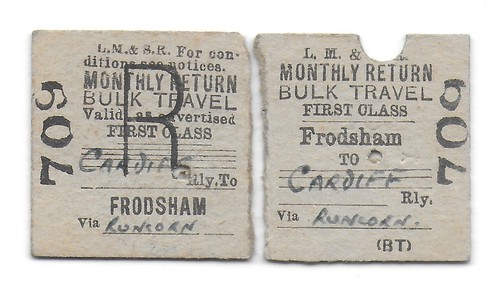 Railway ticket lms - lms, frodsham