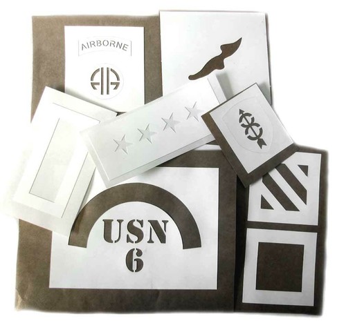 Helmet stencil wwii usa - stencil,