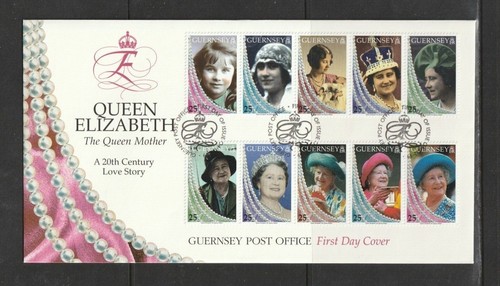 Guernsey 1999 queen mother set - guernsey,