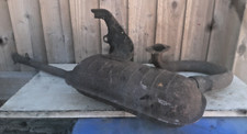 LAMBRETTA SERIES 1/2? OLD STANDARD EXHAUST BOX & DOWNPIPE U/BEND USED CONDITION
