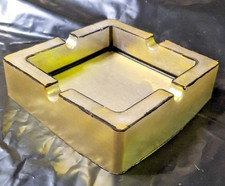 Gold and Black Resin Ashtray