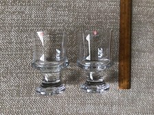 2 Iittala ‘Tavastia’ Footed Glasses Designed by Tapio Wirkkala Super Condition 