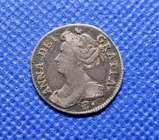 1708 E* Sixpence Queen Anne