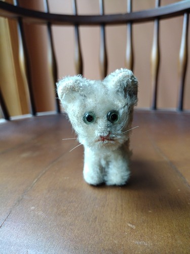 Steiff tiny tabby cat 1960s - steiff,