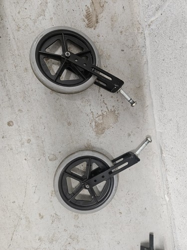 Wheelchair front castors - front, pair
