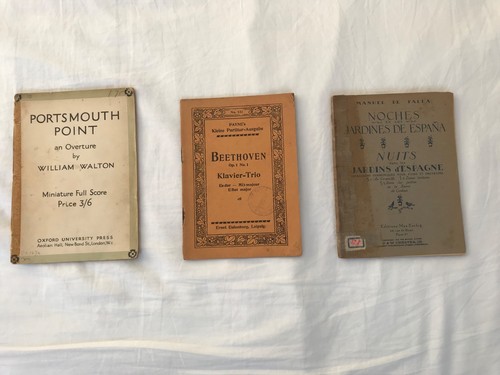 Set vintage sheet - set, music