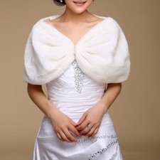 Faux Fur Bridal Wedding Cape