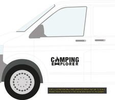Camper Van Caravan Camping MotorHome VW T5 Vinyl Decals Sticker Side Back Window