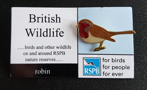 Rspb pin badge - rspb, badge.