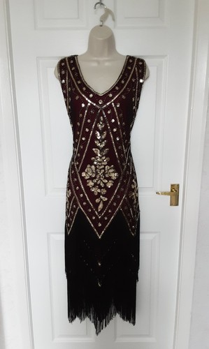 Charleston flapper dress - flapper, gold
