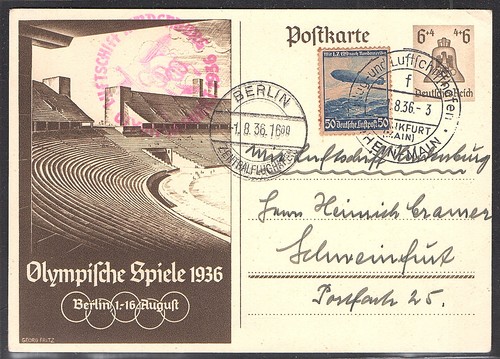 Zeppelin card olympic - olympic, trip