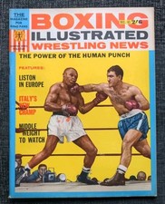 1963 Boxing Illustrated Wrestling Magazine  Rocky Marciano Cover Sonny Liston