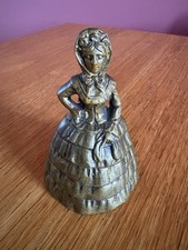 Vintage Brass Crinoline Lady