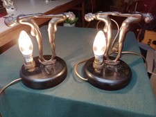 Vintage Pair Of Art Deco Style Loevesky & Loevesky (L & LWMC) 9914 Table Lamps