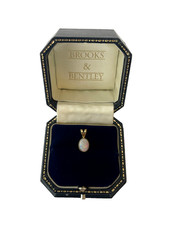 Opal Pendant 9ct Gold Fire Opal 1983 Vintage Pendant Opal Yellow Gold Pendant