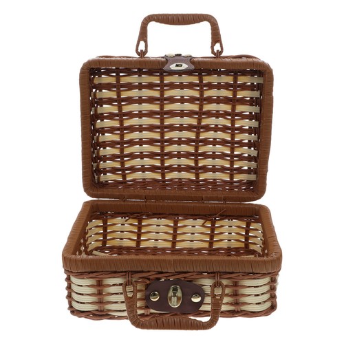 Wicker storage box vintage - storage,
